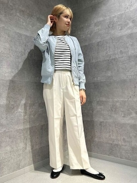 「バレエシューズ」｜「アイテム（ブルゾン）」を使った、B:MING by BEAMS WOMENさん（レディース・164cm）の春コーディネート