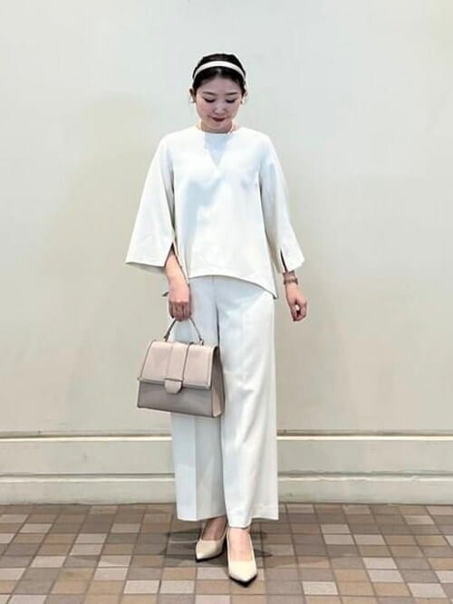 B:MING by BEAMS / バック パール プルオーバーブラウスを使った人気 