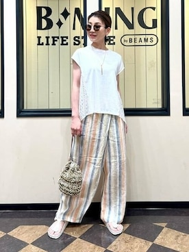 B:MING by BEAMS WOMENさん（レディース・161cm）の夏コーディネート