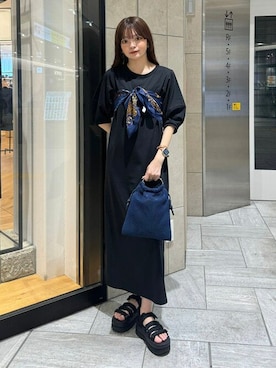 「スポサン」｜「アイテム（財布/小物）」を使った、B:MING by BEAMS WOMENさん（レディース・164cm）の夏コーディネート