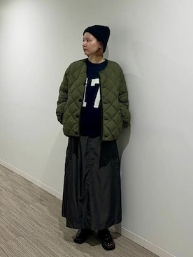 「GYMPHLEX（ジムフレックス）のアイテム（ジャケット/アウター）」を使った、B:MING by BEAMS WOMENさん（レディース・161cm）の冬コーディネート