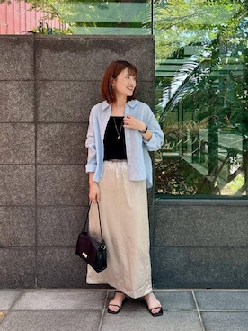 「シャツ 」｜erさん（レディース・161cm）の夏コーディネート