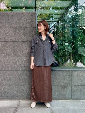 「ナロースカート」｜erさん（レディース・161cm）の秋コーディネート