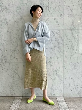 「gianvitorossi」｜Taniguchi_TOMORROWLANDさん（レディース・158cm）の冬コーディネート