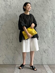 可憐にして大胆 CECILIE BAHNSEN コットン ワイド ハーフパンツ 再入荷アイテム | 【公式】Glam33オンラインショップ