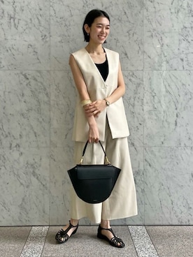 Taniguchi_TOMORROWLANDさん（レディース・158cm）の夏コーディネート