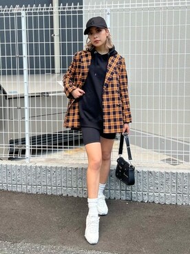 「EGOIST（エゴイスト）のアイテム」を使った、EGOIST staffさん（レディース・165cm）の冬コーディネート