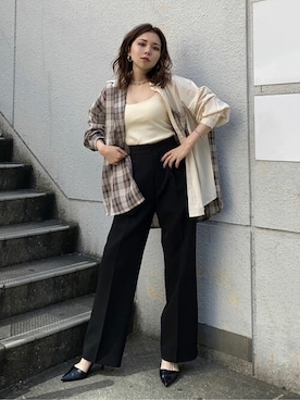 「EGOIST（エゴイスト）のアイテム」を使った、EGOIST staffさん（レディース・159cm）の春コーディネート