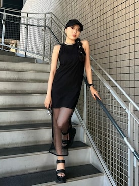 「EGOIST（エゴイスト）のアイテム（ワンピース/ドレス）」を使った、EGOIST staffさん（レディース・158cm）の夏コーディネート