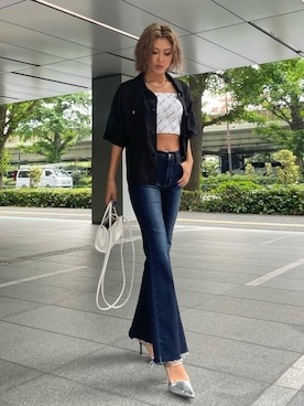 「EGOIST（エゴイスト）のアイテム（キャミソール）」を使った、EGOIST staffさん（レディース・165cm）の夏コーディネート