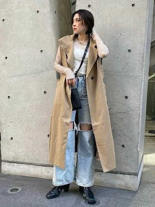 【希少】EACH × OTHER PARIS ノースリーブ トレンチコート 20230317120730135_320.jpg