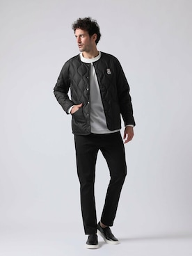 「アイテム（ダウンジャケット/コート）」を使った、Psycho Bunny officialさん（メンズ・186cm）の秋コーディネート