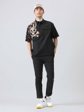 「ゴルフ」｜Psycho Bunny officialさん（メンズ・183cm）の春コーディネート