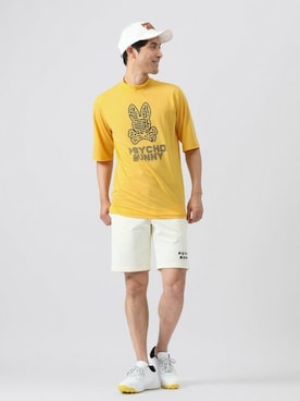 「ルーズフィット」｜Psycho Bunny officialさん（メンズ・183cm）の夏コーディネート