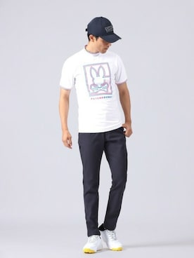 Psycho Bunny officialさん（メンズ・183cm）の夏コーディネート