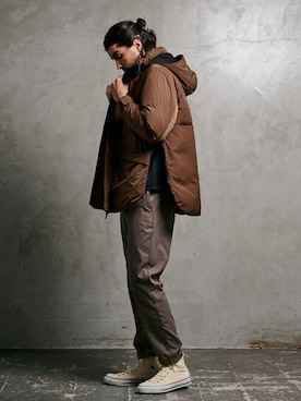 Psycho Bunny（サイコバニー）の「ダブルフェイス フード付きメルトン