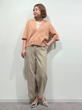 「アイテム（タンクトップ）」を使った、sayakaさん（レディース・153cm）の夏コーディネート