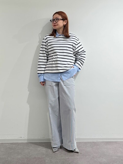 tシャツ ハイゲージボーダープルオーバー レディース ハイゲージボーダープルオーバー | human woman（ヒューマン