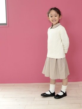 「アイテム（ドレスシューズ）」を使った、sorotto_sさん（キッズ・114cm）の秋コーディネート