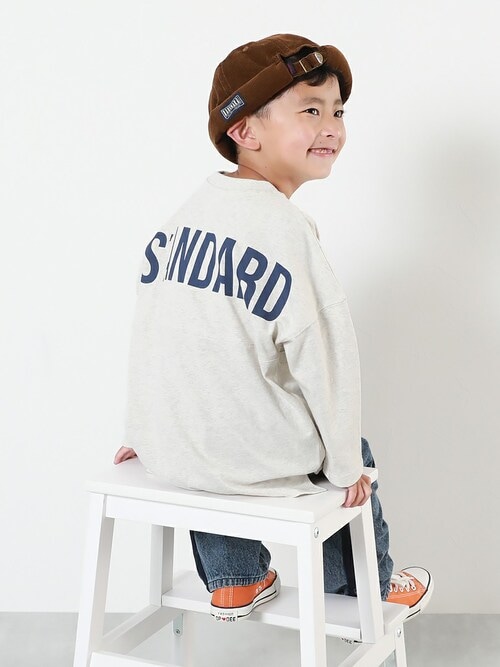 フットボール バックプリント 長袖Tシャツ