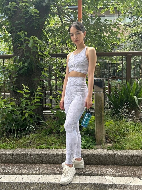 セール】Julier FadeLeopardプリントショートトップス（スポーツ