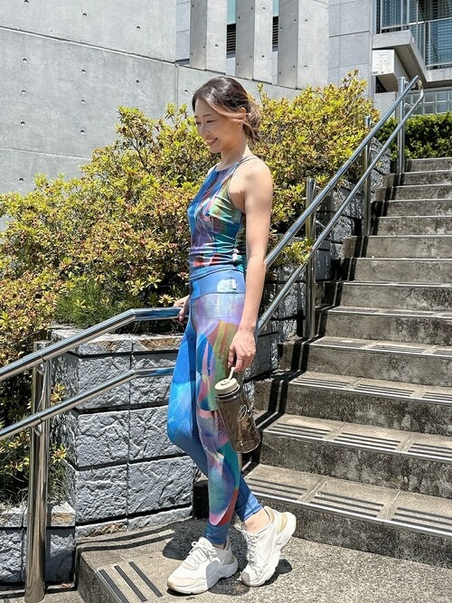 【お値下げ】新品 ジュリエ kanakoSasakiコラボ ハイウエストレギンス kanakoSasakiコラボ ハイウエストレギンス/UVカット・吸汗速乾