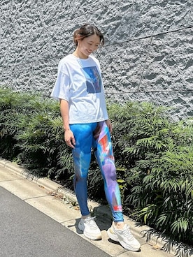 「アイテム（レギンス/スパッツ）」を使った、Julierさん（レディース・165cm）の夏コーディネート