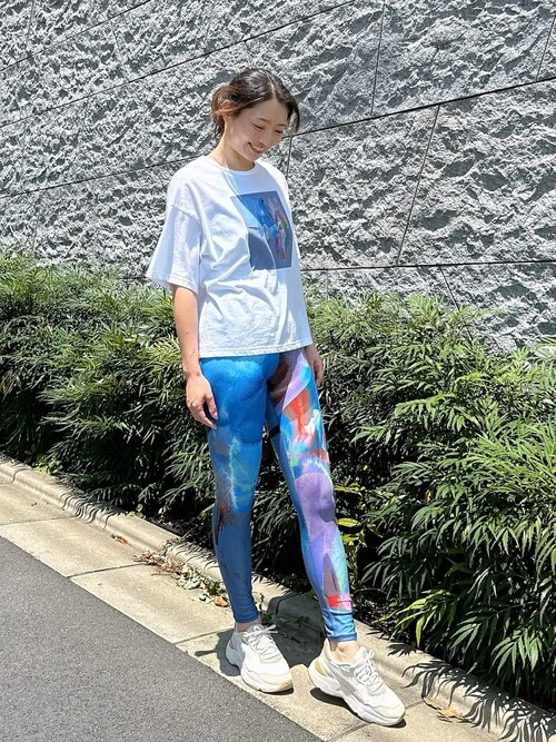 Julier KanakoSasakiコラボプリント ハイウエストレギンス