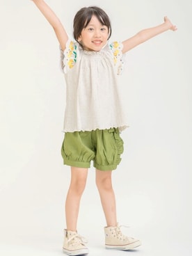 「スカラップ」｜DIL baby&kids shopさん（キッズ・112cm）の春コーディネート