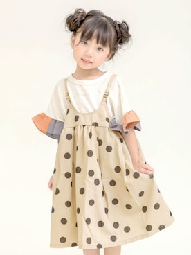 「DILASH（ディラッシュ）のアイテム」を使った、DIL baby&kids shopさん（キッズ・108cm）の春コーディネート