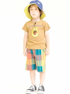 「DILASH（ディラッシュ）のアイテム」を使った、DIL baby&kids shopさん（キッズ・107cm）の春コーディネート
