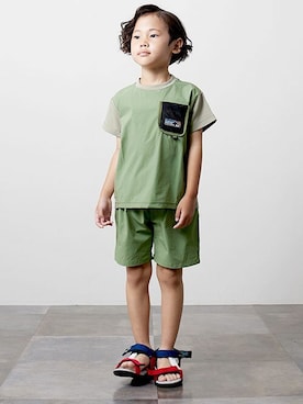 「DILASH（ディラッシュ）のアイテム」を使った、DIL baby&kids shopさん（キッズ・112cm）の春コーディネート
