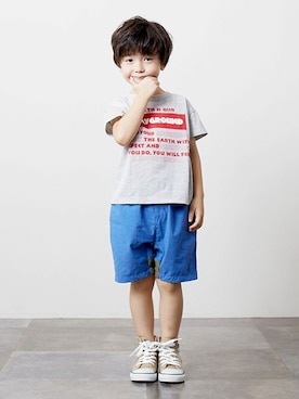 「DILASH（ディラッシュ）のアイテム」を使った、DIL baby&kids shopさん（キッズ・110cm）の春コーディネート