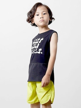 「DILASH（ディラッシュ）のアイテム」を使った、DIL baby&kids shopさん（キッズ・112cm）の春コーディネート