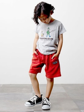 「DILASH（ディラッシュ）のアイテム」を使った、DIL baby&kids shopさん（キッズ・112cm）の春コーディネート