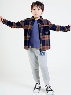「DILASH（ディラッシュ）のアイテム」を使った、DIL baby&kids shopさん（キッズ・111cm）の秋コーディネート