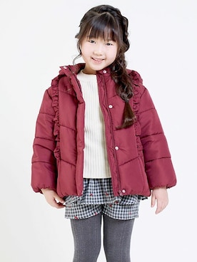 「キュロット」｜「アイテム（その他アウター）」を使った、DIL baby&kids shopさん（キッズ・112cm）の秋コーディネート