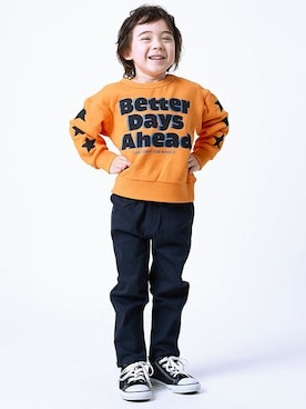 「DILASH（ディラッシュ）のアイテム」を使った、DIL baby&kids shopさん（キッズ・108cm）の秋コーディネート