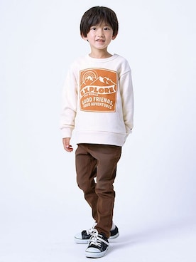 「DILASH（ディラッシュ）のアイテム」を使った、DIL baby&kids shopさん（キッズ・110cm）の秋コーディネート
