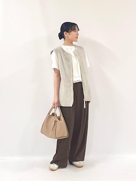 「アイテム（その他アウター）」を使った、KAOさん（レディース・158cm）の秋コーディネート
