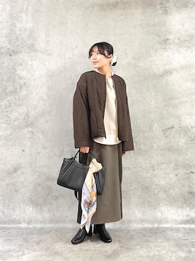 「リバーシブル」｜KAOさん（レディース・158cm）の秋コーディネート
