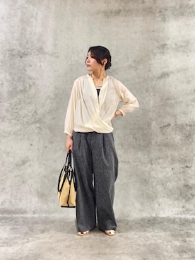 「カシュクール」｜KAOさん（レディース・158cm）の春コーディネート