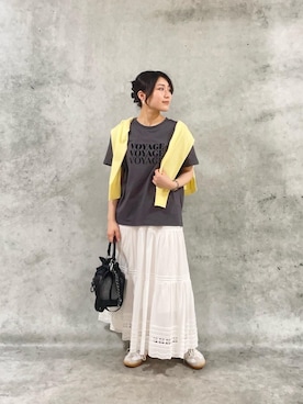 「le.coeur blanc（ルクールブラン）のアイテム」を使った、KAOさん（レディース・158cm）の春コーディネート
