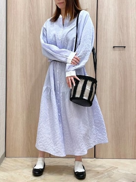 「ELVENCE DEUX（エルベンスドゥ）のアイテム（ワンピース/ドレス）」を使った、ELVENCE DEUXさん（レディース・150cm）の春コーディネート