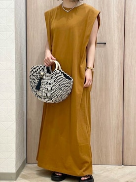 「ELVENCE DEUX（エルベンスドゥ）のアイテム（ワンピース/ドレス）」を使った、ELVENCE DEUXさん（レディース・150cm）の夏コーディネート