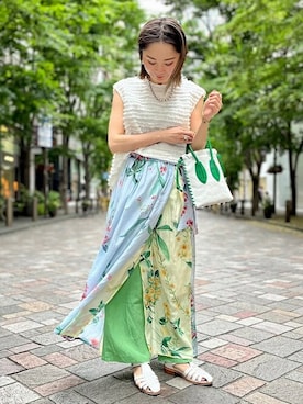 矢島さん（レディース・153cm）の夏コーディネート