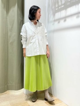 「human woman（ヒューマンウーマン）の◆オリジナルショートブーツ（ブーツ）」を使った、harukaさん（レディース・156cm）の冬コーディネート