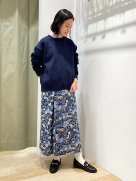 「human woman（ヒューマンウーマン）のアイテム」を使った、harukaさん（レディース・156cm）の冬コーディネート