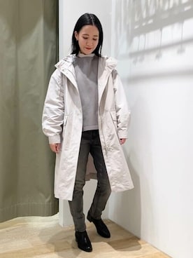 「human woman（ヒューマンウーマン）の◆オリジナルショートブーツ（ブーツ）」を使った、harukaさん（レディース・156cm）の春コーディネート