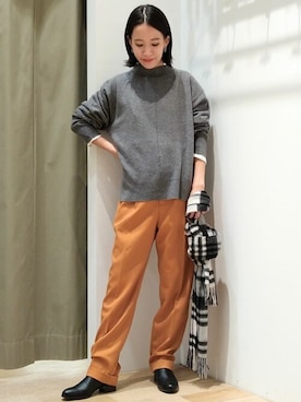 「Glen Prince（グレンプリンス）のアイテム」を使った、harukaさん（レディース・156cm）の秋コーディネート